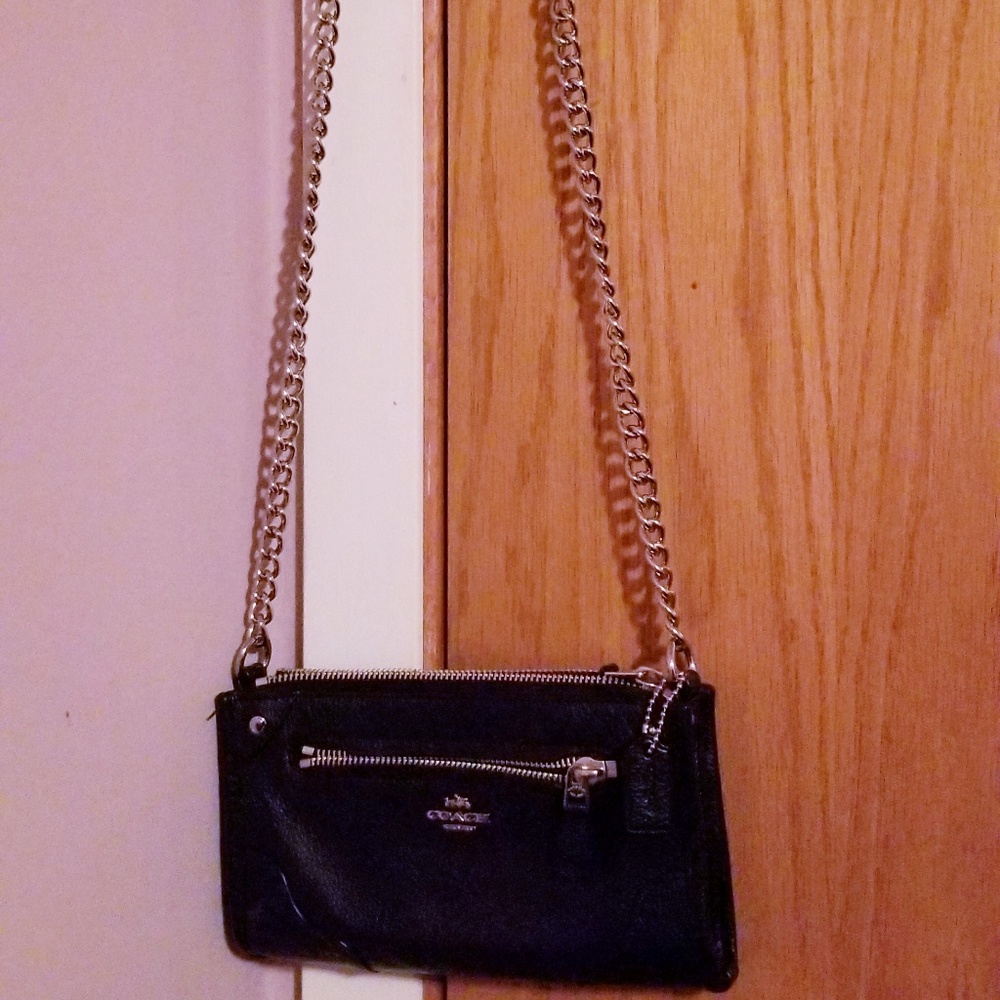 Authentic Coach Mickie leather crossbody purse
